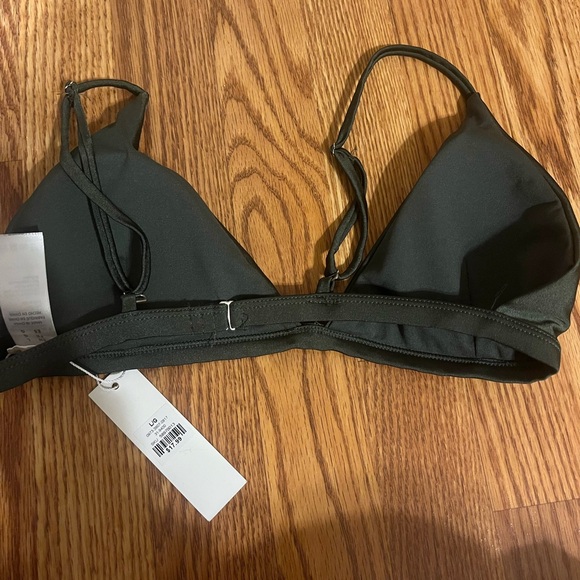 army green bikini top. brand new still with tags. very cute and flattering - Picture 2 of 3